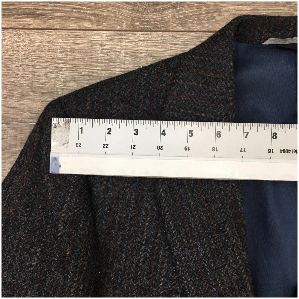 VINTAGE HAGGAR Mens Tweed Blazer Sport Coat Casual‎ Jacket Size 40L Wool Suit